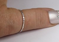 Beaded ring, Sterling Silver ring,  Midi Ring