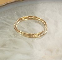 Gold Stack ring,Skinny Ring, 20 gauge, Minimalist ring, Boho Style