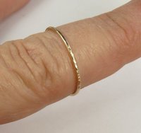 Gold Stack ring,Skinny Ring, 20 gauge, Minimalist ring, Boho Style
