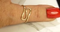 Thumb Ring, Gypsy Ring, Bohemian Ring, Swirl Ring, Sterling Silver or Gold Filled ring,Modern ring