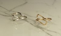 Thumb Ring, Gypsy Ring, Bohemian Ring, Swirl Ring, Sterling Silver or Gold Filled ring,Modern ring