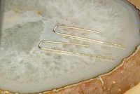 Rectangle Earrings, Gold Fill earrings,  Hammered Dangle Earrings, Geometric Hoops