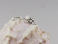 Rose Ring-Sterling Silver Rose ring-18 gauge- Silver Ring-Silver Ring