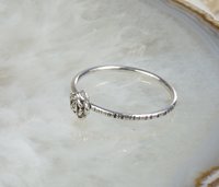 Rose Ring-Sterling Silver Rose ring-18 gauge- Silver Ring-Silver Ring