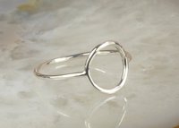 Karma Circle ring, Purity Ring, Sterling Silver Ring 16 gauge