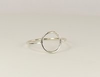 Karma Circle ring, Purity Ring, Sterling Silver Ring 16 gauge