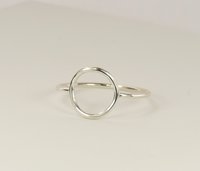 Karma Circle ring, Purity Ring, Sterling Silver Ring 16 gauge