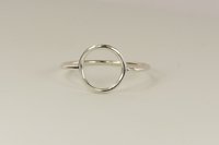 Karma Circle ring, Purity Ring, Sterling Silver Ring 16 gauge