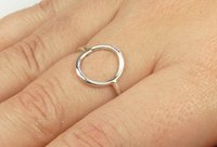Karma Circle ring, Purity Ring, Sterling Silver Ring 16 gauge