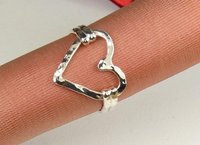 Sterling Silver Ring, Heart ring, Midi Ring, Boho Style Rings