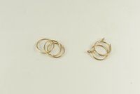 Gold nose ring, 20,22 gauge Ring, lightweight ,Thin ring