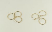 Gold nose ring, 20,22 gauge Ring, lightweight ,Thin ring