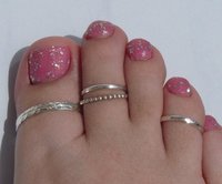 Toe Ring-Sterling Silver Toe ring- Smooth or hammered Toe Ring-Body Jewelry