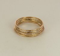 Stack rings,18 gauge Rings, stacking rings, Boho Style,Gold Rings