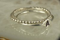 Initial Ring,Stacking Rings, 3 Rings, Personalized letter stacks,  Alphabet ring