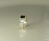 Toe Ring, Sterling Silver,Adjustable, Hammered Ring