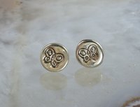 Stud earrings,  Butterfly,  Sterling Silver Earrings,  Minimal Earrings