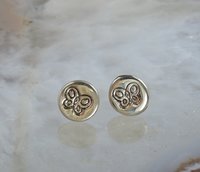 Stud earrings,  Butterfly,  Sterling Silver Earrings,  Minimal Earrings