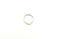 Gold Septum Ring- 18 Gauge Nose Ring-Goldfilled  Ring, Hammered 10 mm 9mm 8mm