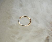 Gold Septum Ring- 18 Gauge Nose Ring-Goldfilled  Ring, Hammered 10 mm 9mm 8mm