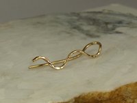 Ear climber,  Snake Earring,  Boho earring, 14k Gold Filled 18 gauge Wire