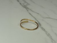 Thumb Ring, Bypass ring, Gold Filled ring, 16 Gauge Adjustable  Ring, Midi ring
