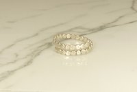 Toe Ring, Sterling Silver, Big Toe ring, Hammered Bead Adjustable or Solid Ring, Body Jewelry