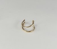 Criss Cross, Double Wire Cuff Earring, 18 Gauge, Gold Filled Earring,Helix Ear Cuff,  Boho earring