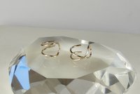 Criss Cross, Double Wire Cuff Earring, 18 Gauge, Gold Filled Earring,Helix Ear Cuff,  Boho earring