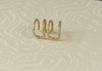 Ear Wrap, Cuff Earring,Non Pierced, 4 Wire Gold Earring,  Boho earring