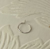 Fake Nose Ring, Gold Filled or Sterling Silver,  20 gauge wire