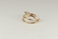 Toe Ring,14 kt Goldfill ring, Midi ring, Hammered Band Toe Ring