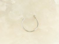 Sterling Silver Lip Ring-Faux Lip Ring-Silver Lip Ring-Fake lip Ring