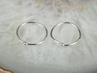 Sleeper earrings,  Sterling Silver Earrings,  Boho Earrings, 20 gauge wire