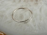 Bypass Ring ,16 Gauge,Thumb Ring, Sterling Silver ring,  Minimalist Ring,Midi ring