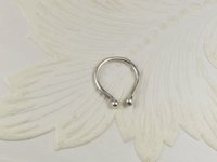 Septum Ring, Sterling Silver Nose Ring-Faux Nose Ring-Sterling silver 16 gauge wire