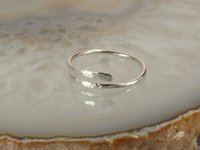 Thumb Ring, Adjustable  Ring, Bypass ring, Sterling Silver ring