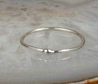 Sterling Silver Rain drop ring-16 gauge, Silver Ring