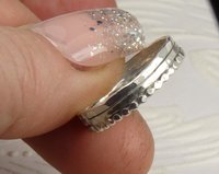 Wedding ring,Thumb Ring, 3 Wire ring, Sterling Silver ring,  Midi Ring