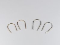 Arc Earrings, U earrings,Open hoop earrings, Gold Arc Earrings or Sterling Silver