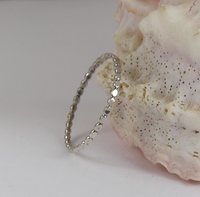 Beaded ring, Sterling Silver ring,  Midi Ring