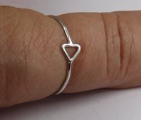 Triangle ring, Minimal Ring ,Geometric Sterling Silver Ring