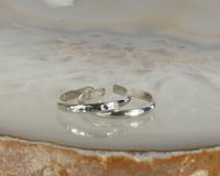 Toe Ring-Sterling Silver Toe ring- Smooth or hammered Toe Ring-Body Jewelry