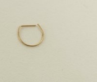 Septum Ring- gold nose ring-22 or 20 gauge Ring-lightweight  ring ,Thin ring
