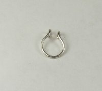 Septum Ring, Fake Septum, Sterling Silver-Gold nose ring-Faux Nose Ring