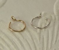 Nose Ring,Faux, Gold Filled or Sterling Silver,  20 gauge wire