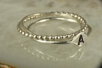 Initial Ring,Stacking Rings, 3 Rings, Personalized letter stacks,  Alphabet ring