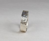 Wedding Ring,Thumb Ring,Silver Band,Sterling Silver Band,Hammered ring