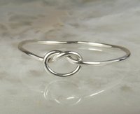 Sterling Silver Knot Ring, 18 gauge, Stacking Ring,Promise ring