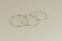Silver Stacking Ring-Skinny Ring. Hammered band Ring, 20, 18, or 16 Gauge,Midi Ring